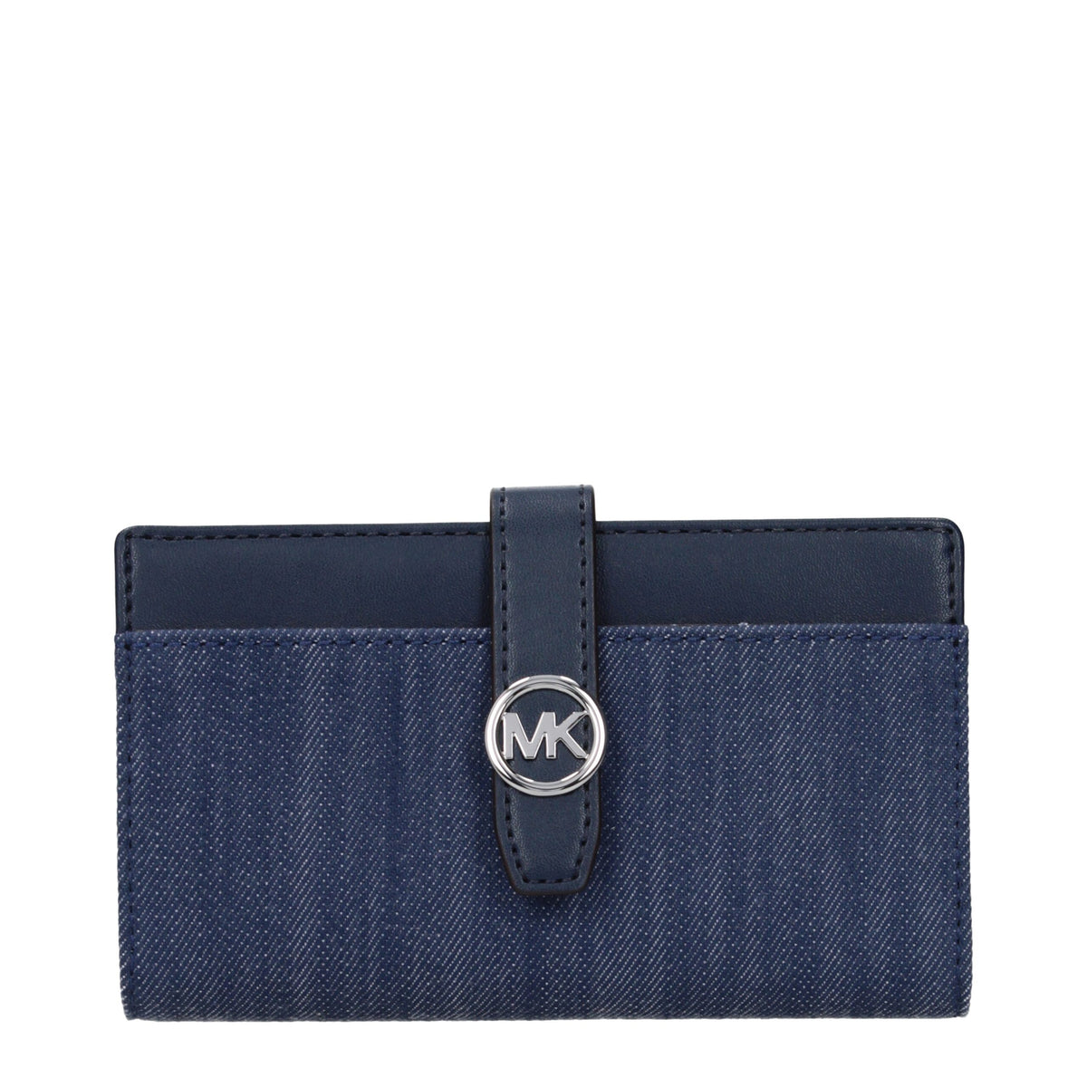 Michael Kors Blue Fabric Wallet - Elegant & Practical Accessory