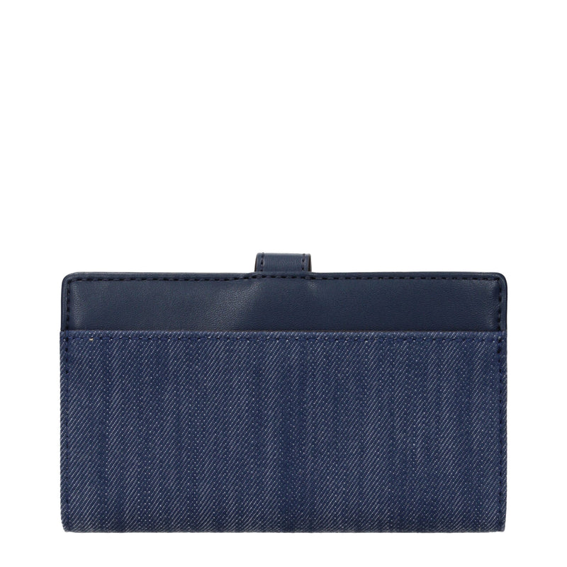 Michael Kors Blue Fabric Wallet - Elegant & Practical Accessory