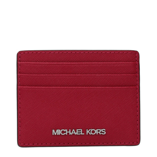 Michael Kors Red Leather Cardholder - Chic and Practical Accessory