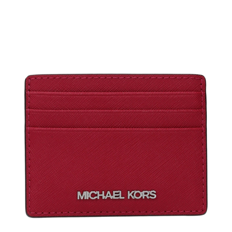 Michael Kors Red Leather Cardholder - Chic and Practical Accessory