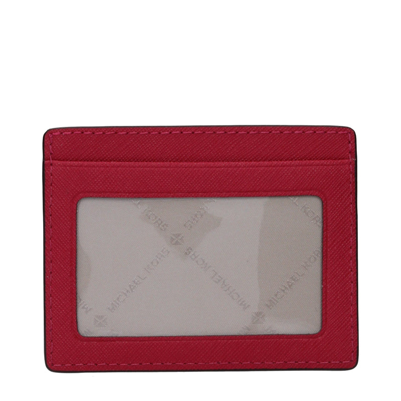 Michael Kors Red Leather Cardholder - Chic and Practical Accessory