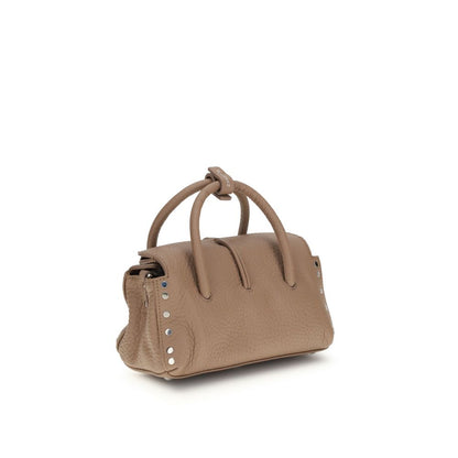 Zanellato Brown Calf Leather Bos Taurus Handbag
