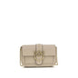 PINKO Beige Calf Leather Bos Taurus Shoulder Bag