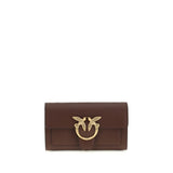 PINKO Brown Calf Leather Bos Taurus Shoulder Bag - Chic & Versatile