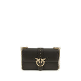 PINKO Bicolor Calf Leather Bos Taurus Shoulder Bag