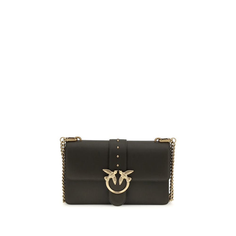 PINKO Bicolor Calf Leather Bos Taurus Shoulder Bag