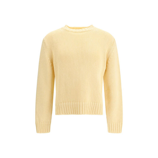 Sweat-shirt en coton crème tournesol