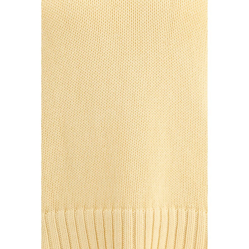Zonnebloemcrème katoenen sweatshirt
