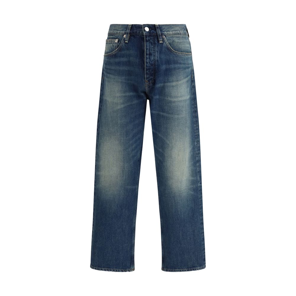 Sunflower Blue Cotton Relaxed Fit Jeans for Men