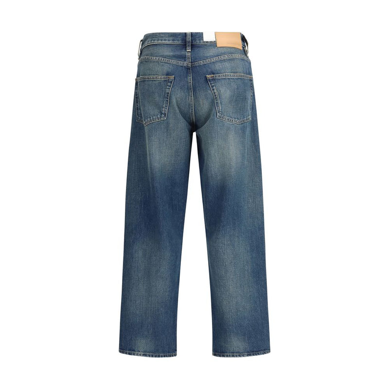 Sunflower Blue Cotton Relaxed Fit Jeans for Men