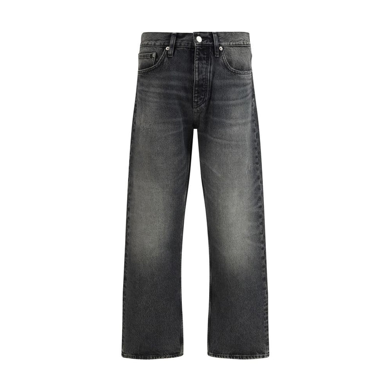 Sunflower Black Cotton Relaxed Fit Jeans for Men