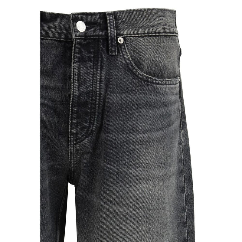 Sunflower Black Cotton Relaxed Fit Jeans for Men