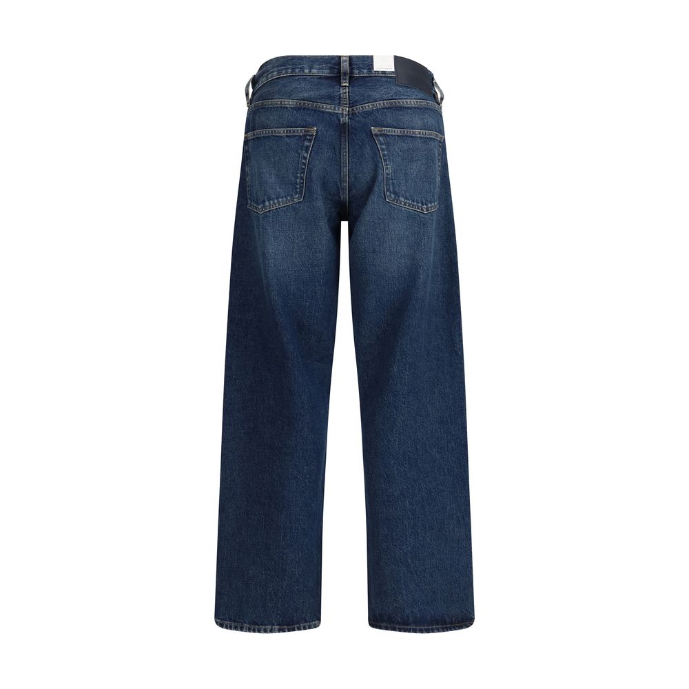 Sunflower Blue Cotton Relaxed Fit Jeans for Men