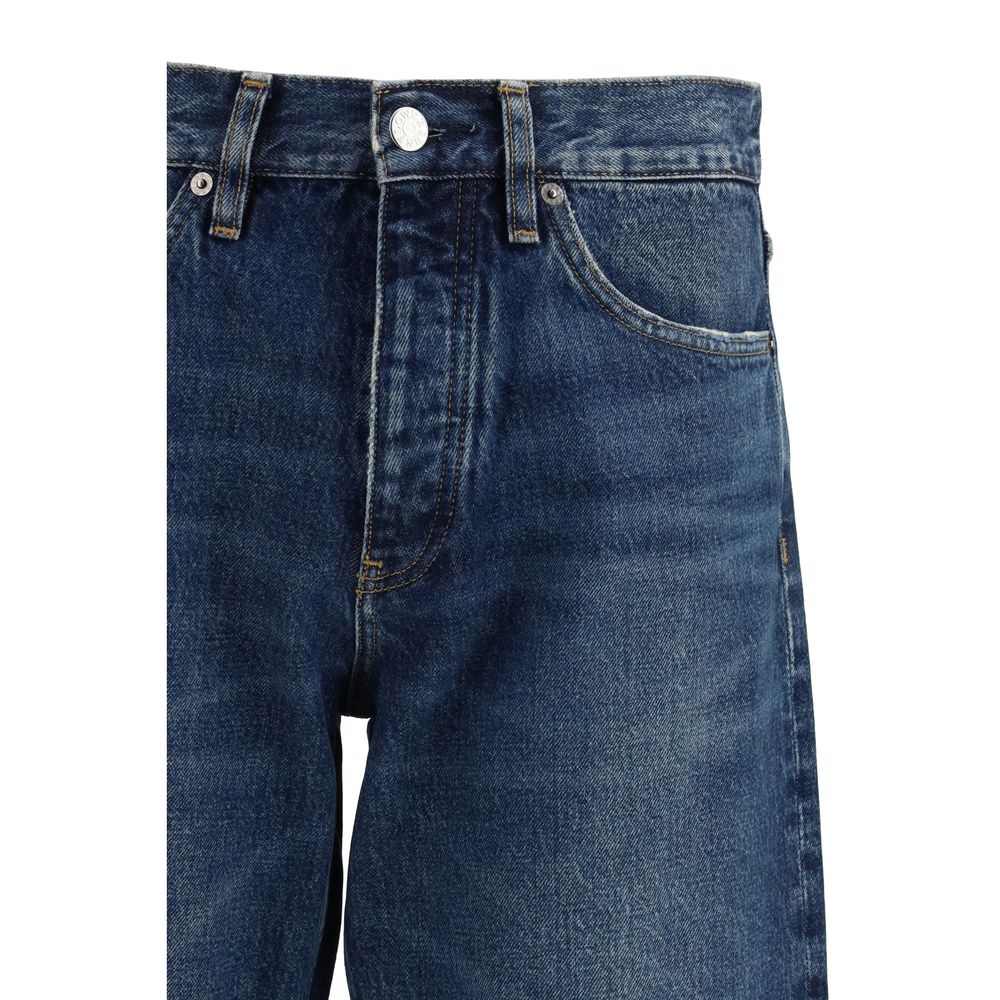 Sunflower Blue Cotton Relaxed Fit Jeans for Men