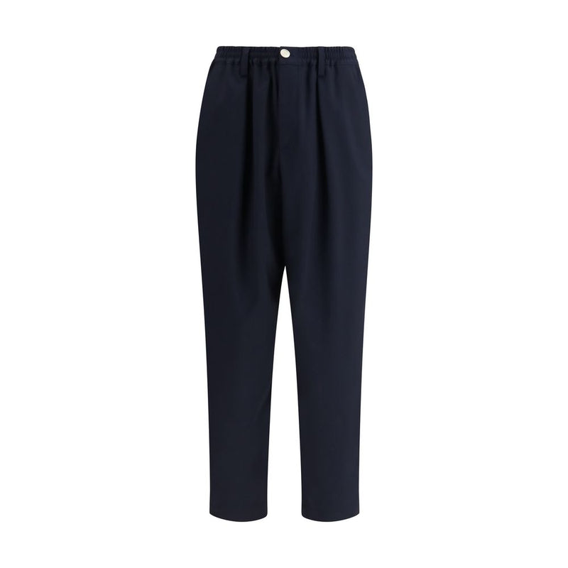 Marni blauwe casual broek van merinowol