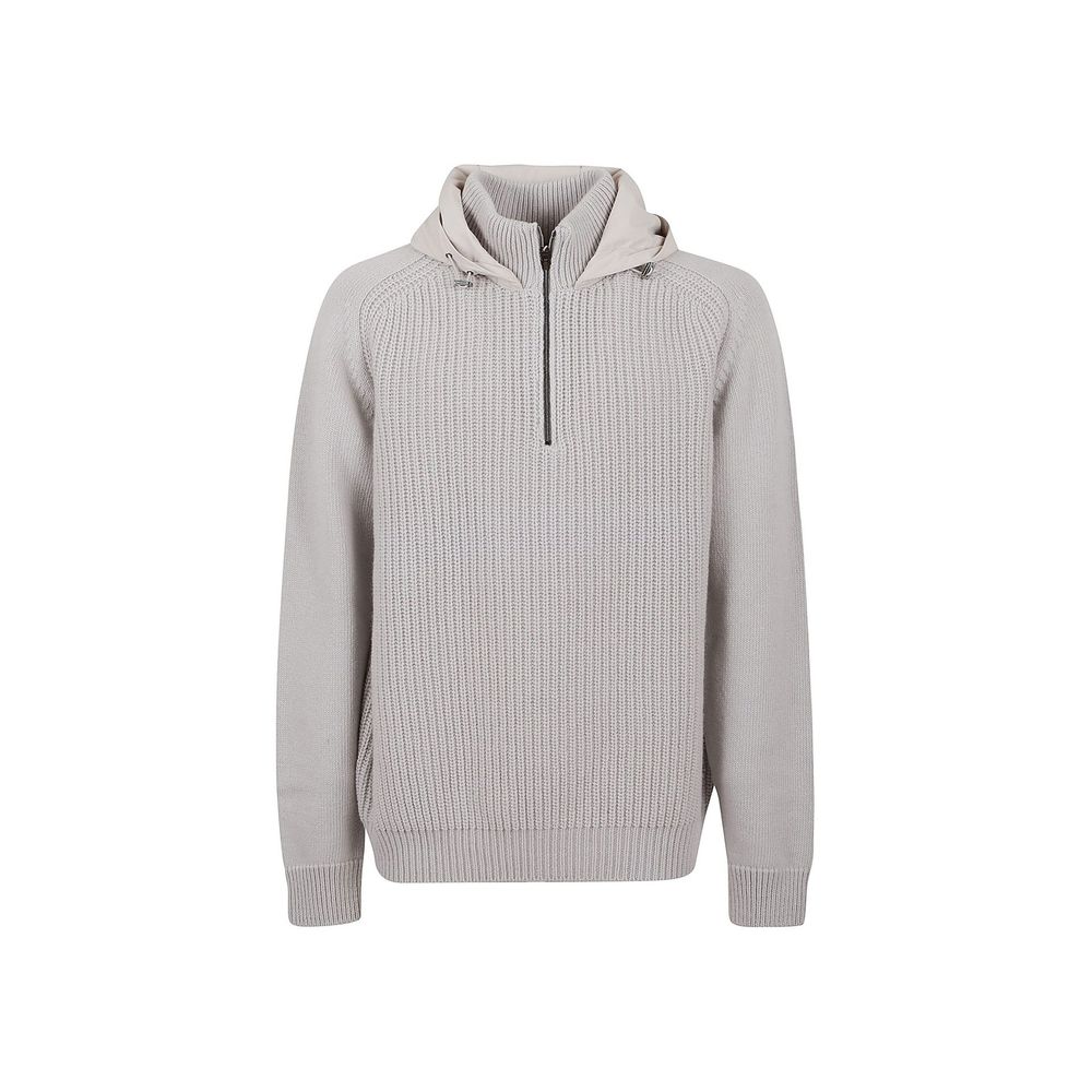 Herno Gray Wool Sweatshirt for Men