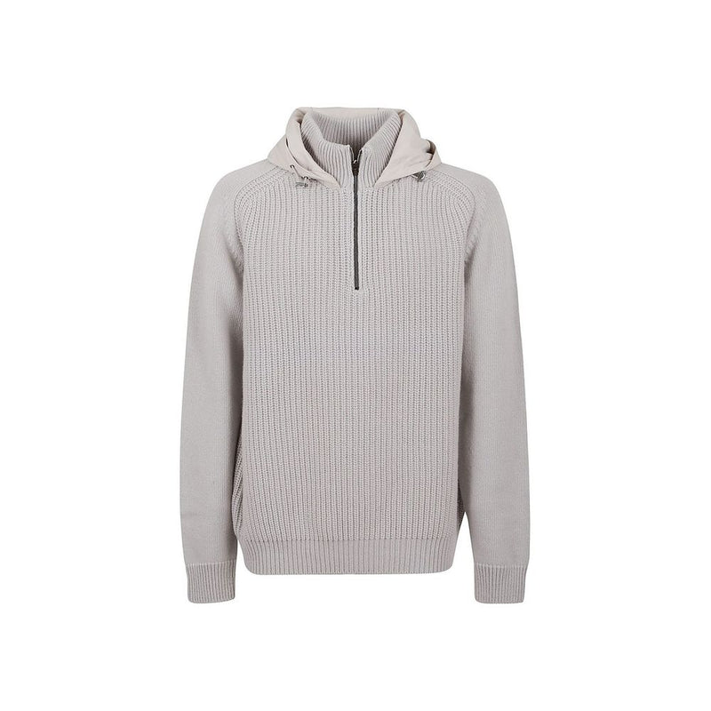 Herno grijze wollen sweatshirt