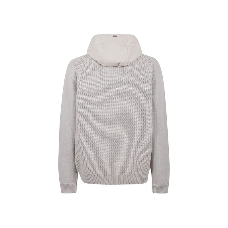 Herno grijze wollen sweatshirt