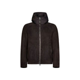 Herno Brown Lambskin Full-Length Jacket for Men