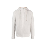 Herno Gray Wool Bomber Jacket for Men