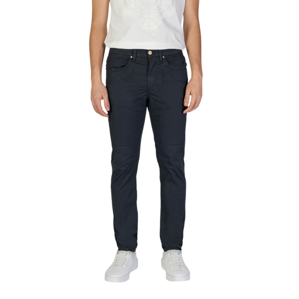 Pantalon skinny en coton bleu Jeckerson