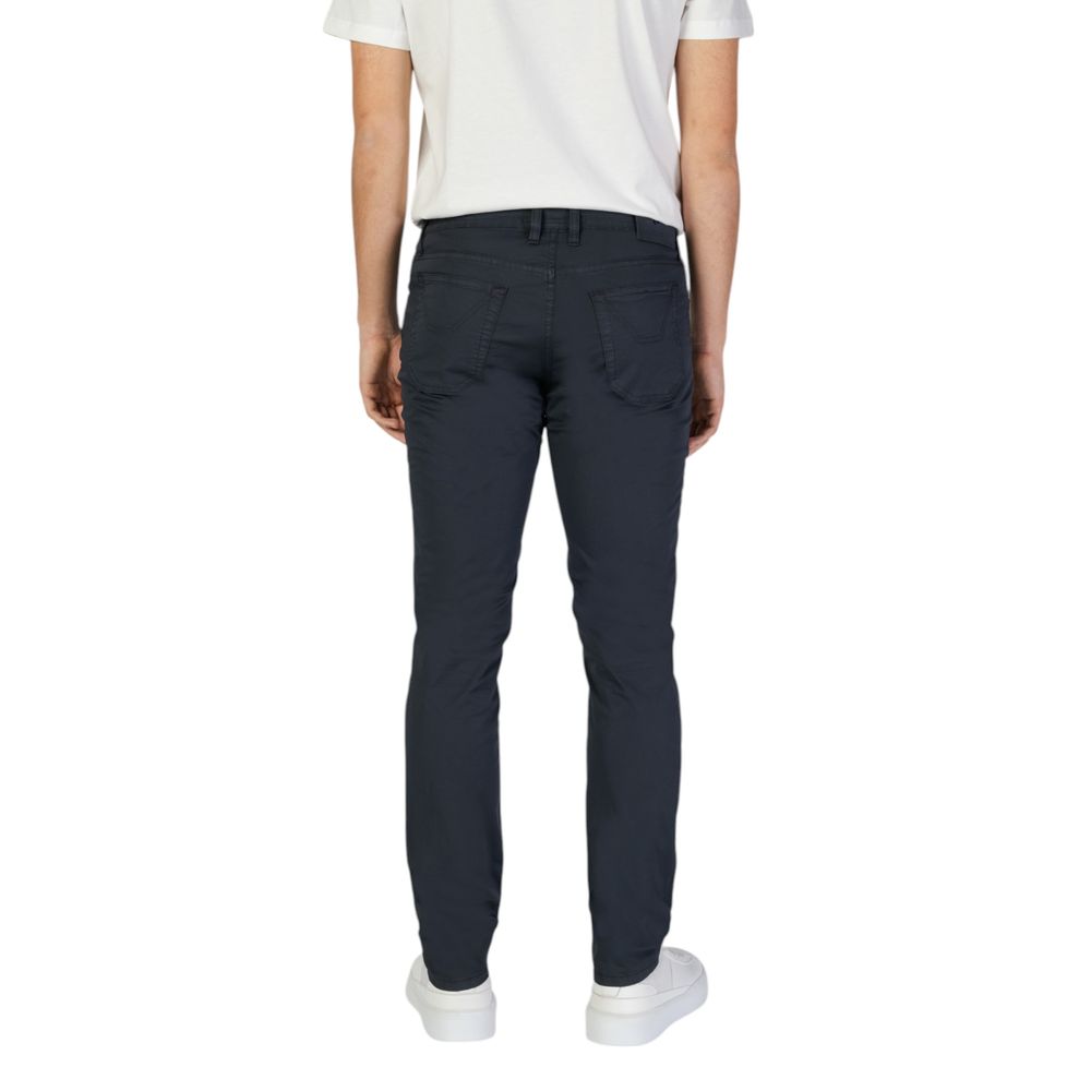 Pantalon skinny en coton bleu Jeckerson