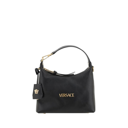Sac à main Versace Bos Taurus en cuir de veau noir