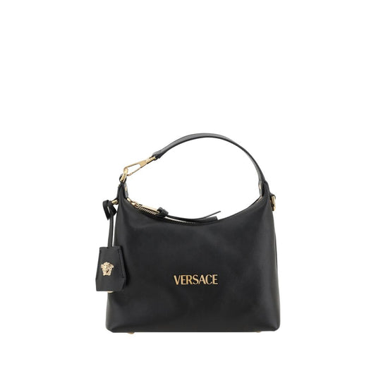 Sac à main Versace Bos Taurus en cuir de veau noir