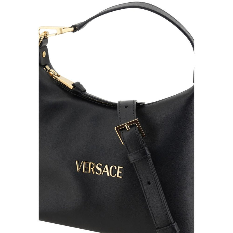 Versace Black Calf Leather Bos Taurus Handbag - Luxury Design