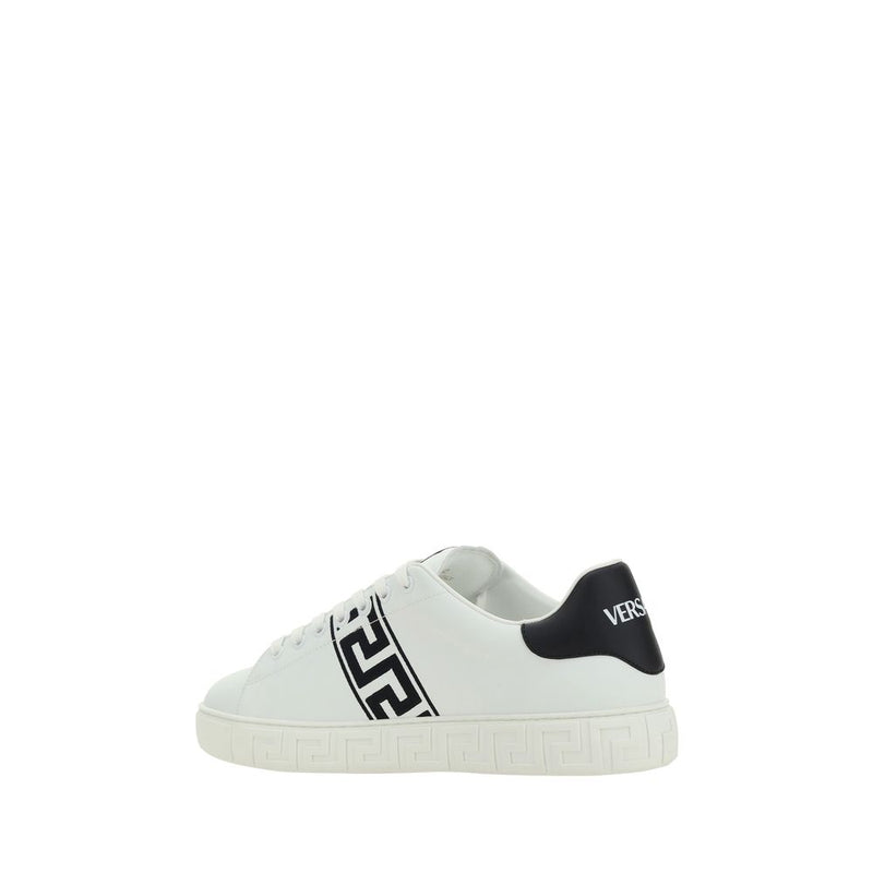 Versace White Rubber Low Top Sneakers for Men - Stylish & Comfortable