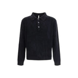 Polo Shirt en Coton Noir Sunflower - Élégance Scandinave