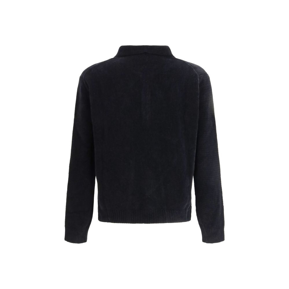 Polo Shirt en Coton Noir Sunflower - Élégance Scandinave