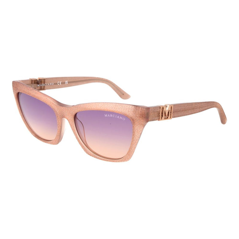 Marciano by Guess Beige Acetate Cat Eye Sunglasses