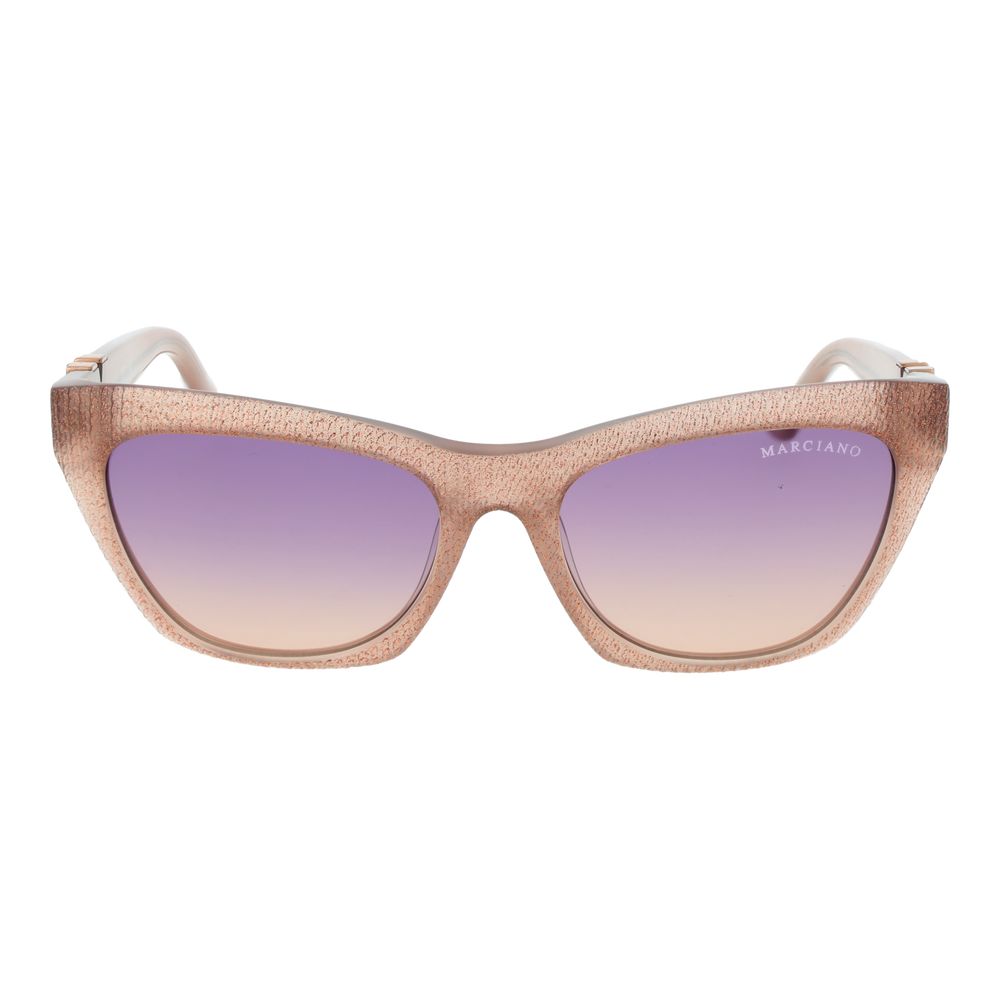 Marciano by Guess Beige Acetate Cat Eye Sunglasses
