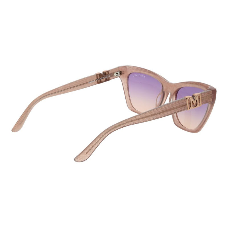 Marciano by Guess Beige Acetate Cat Eye Sunglasses