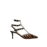 Valentino Garavani Black Calfskin Platform Pumps for Women