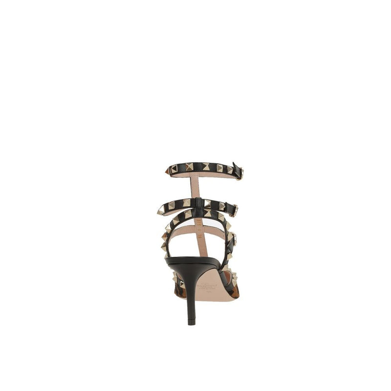 Valentino Garavani Black Calfskin Platform Pumps for Women