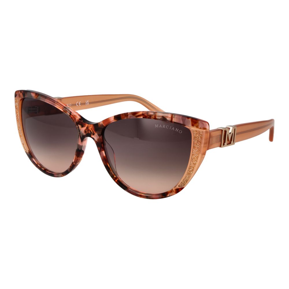 Lunettes de soleil Marciano by Guess en acétate marron