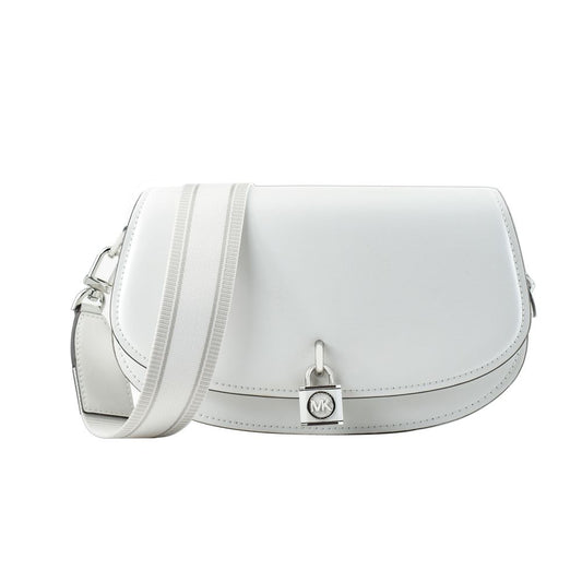 Michael Kors 30S3SIMM8LOPT White Leather Shoulder Bag