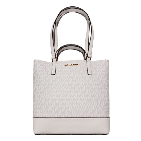 Michael Kors White Leather Tote Bag - Élégance et Fonctionnalité