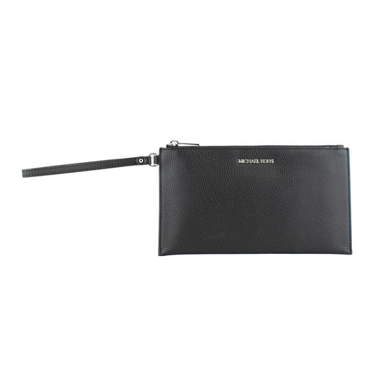 Michael Kors Black Leather Clutch Bag - Jet Set Travel