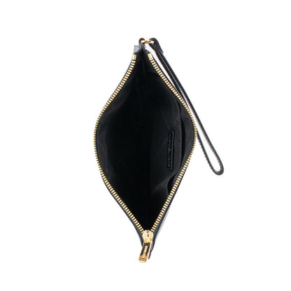Michael Kors Black Leather Clutch Bag
