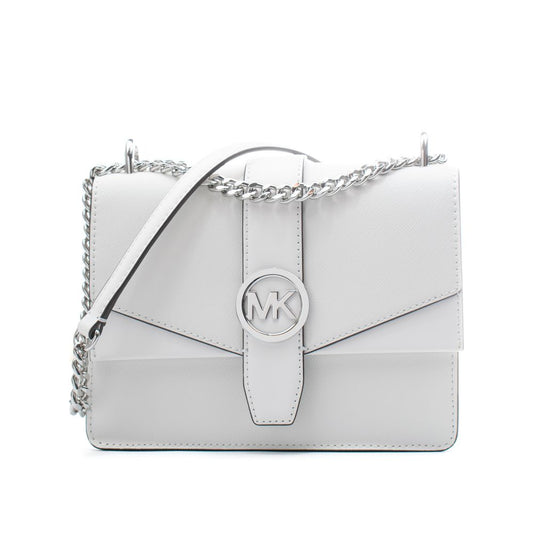 Michael Kors White Leather Shoulder Bag - Model 35S5SGRC1LOPT