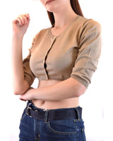 Parosh Brown Cotton Cardigan for Women - Size L