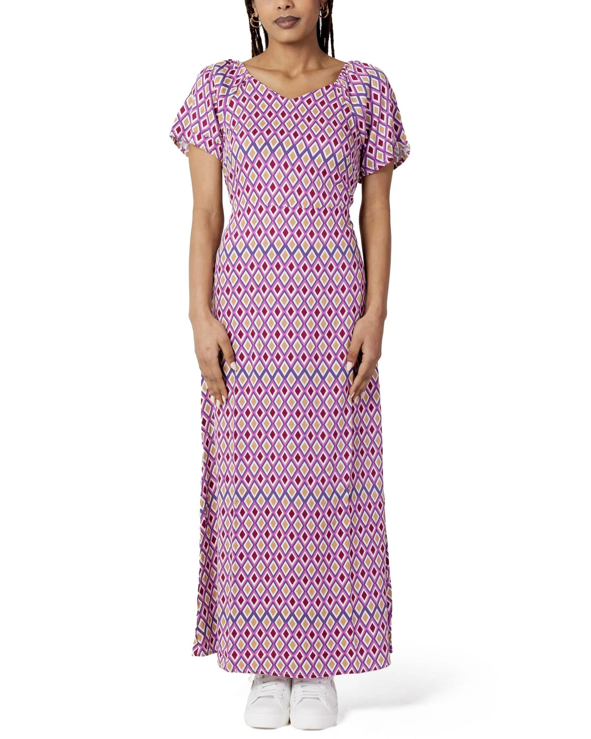 Only Multicolor Viscose Casual Dress for Women