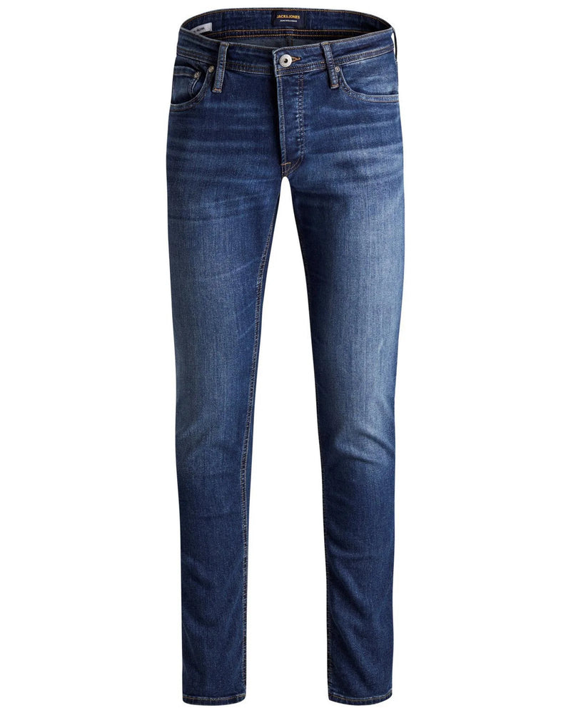 Jack & Jones Blauwe Katoenen Slim Fit Jeans