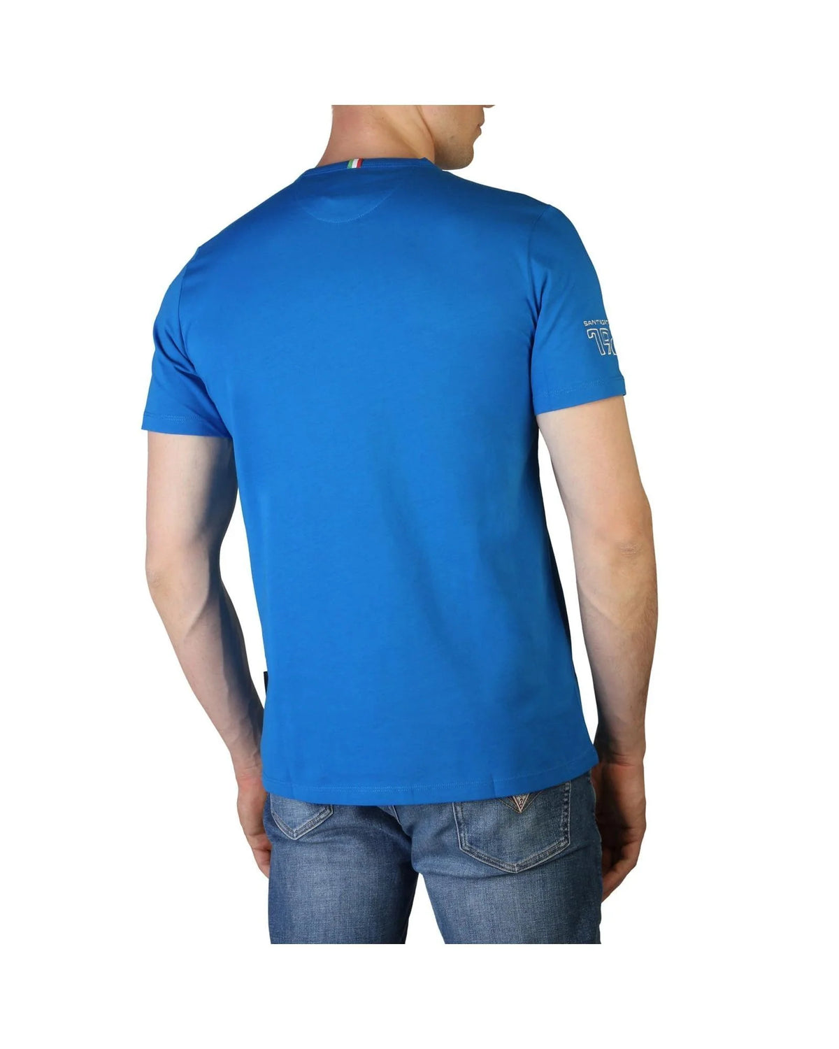 T-Shirt en Coton Bleu Lamborghini pour Homme - 2XL