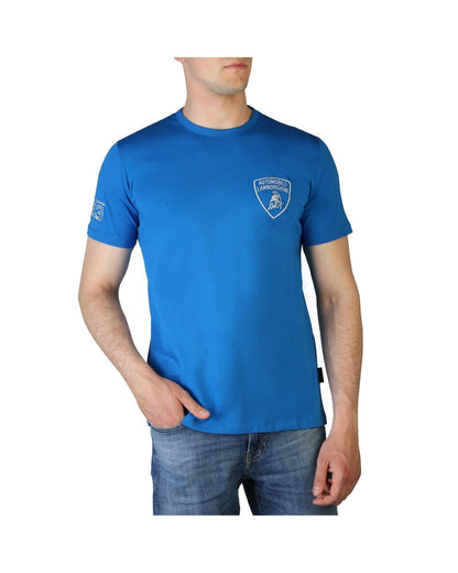 Lamborghini blauw katoenen T-shirt