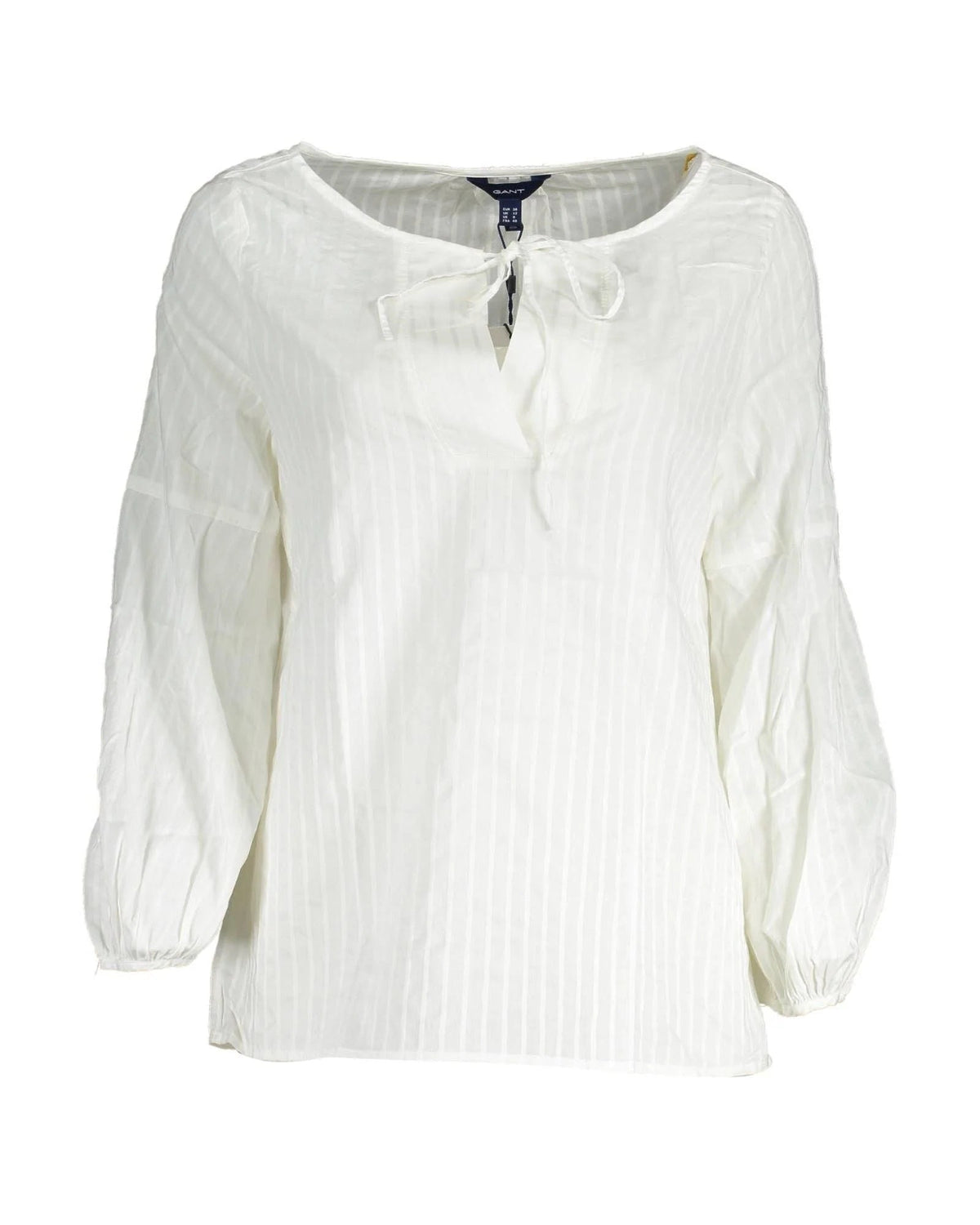 Gant White Cotton Blouse with Lace Detailing for Women