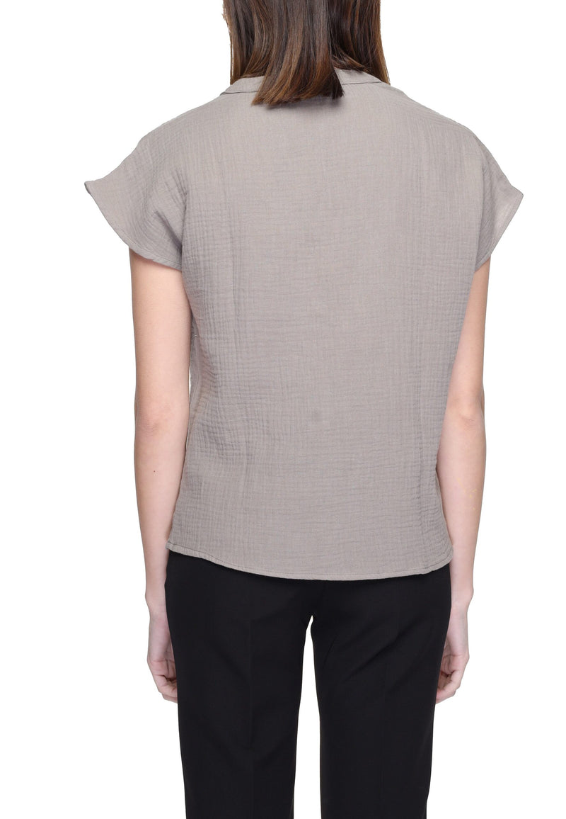 Jacqueline De Yong Blouse en Coton Beige pour Femmes